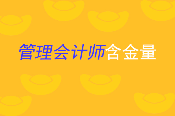 管理会计师含金量